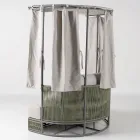 Teak, hliník, ROPE+ lanová zahradní lehátka s polštáři - Arcangelo Viadurini