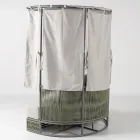 Teak, hliník, ROPE+ lanová zahradní lehátka s polštáři - Arcangelo Viadurini