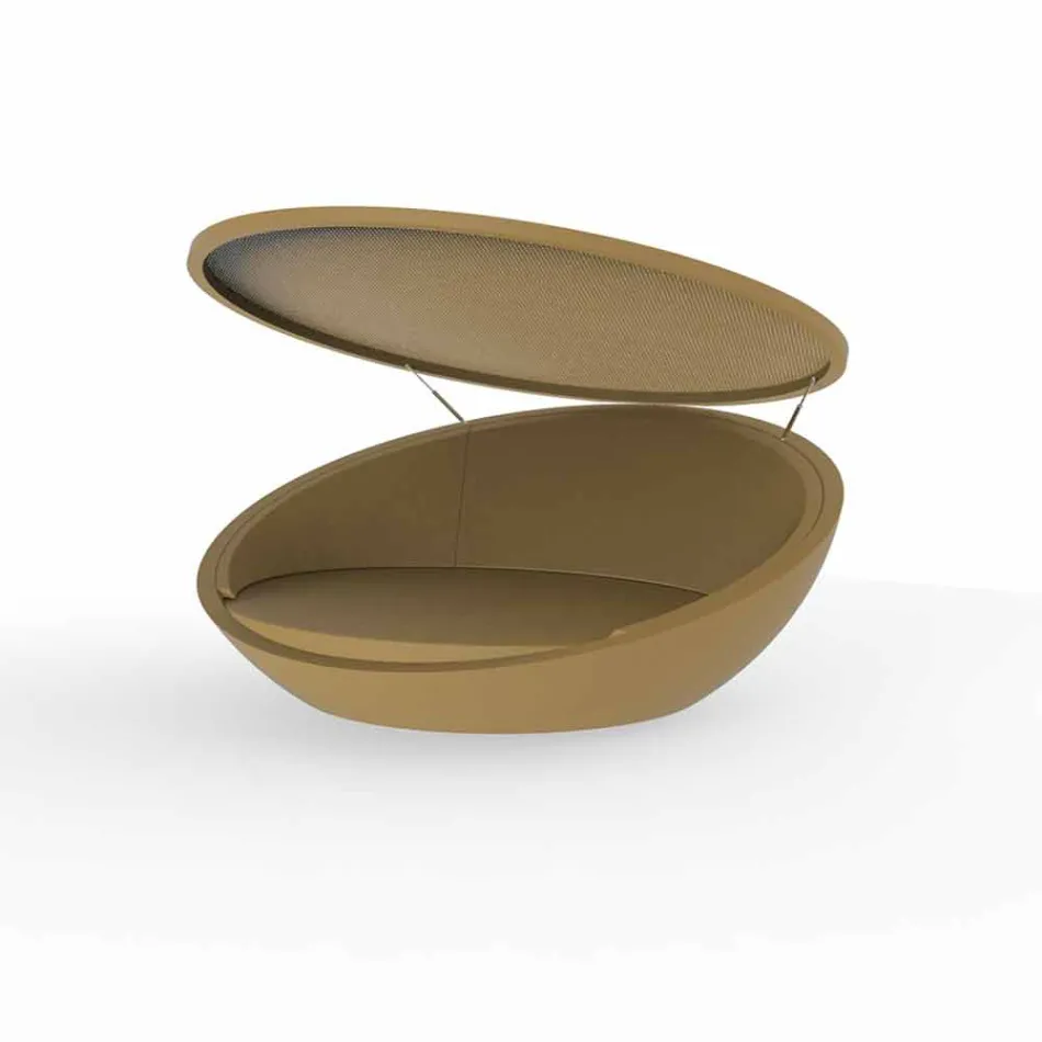 Moderní designový stolek Ulm od Vondom, z polyethylenové pryskyřice Viadurini