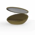 Moderní designový stolek Ulm od Vondom, z polyethylenové pryskyřice Viadurini