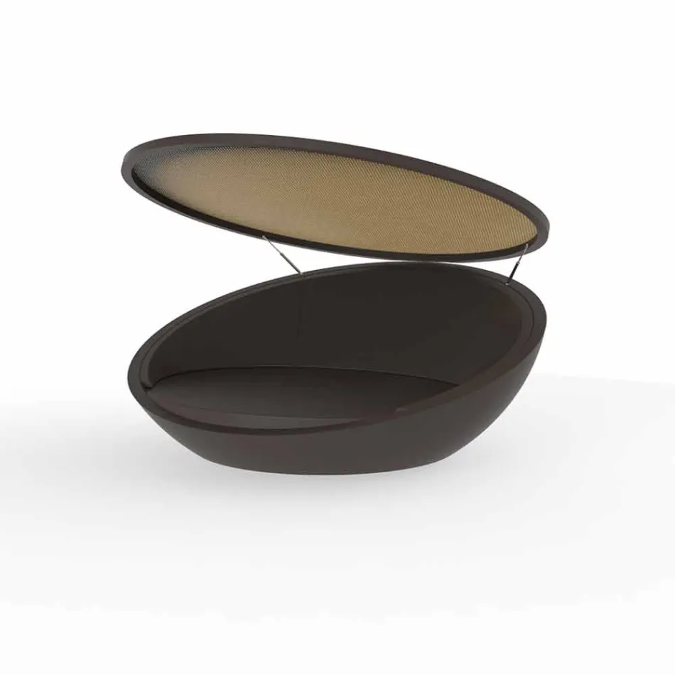 Moderní designový stolek Ulm od Vondom, z polyethylenové pryskyřice Viadurini