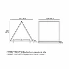 Venkovní lehátko z hliníku a luxusní designové tkaniny - rámová vinice od společnosti Vondom Viadurini