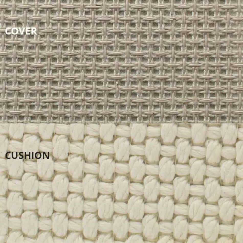 Venkovní lehátko z hliníku a luxusní designové tkaniny - rámová vinice od společnosti Vondom Viadurini