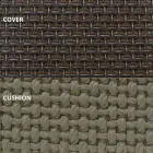 Venkovní lehátko z hliníku a luxusní designové tkaniny - rámová vinice od společnosti Vondom Viadurini