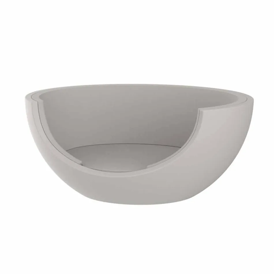 Lehátko pro venkovní luxusní kruhový design z polyethylenu - Ulm Moon od společnosti Vondom Viadurini