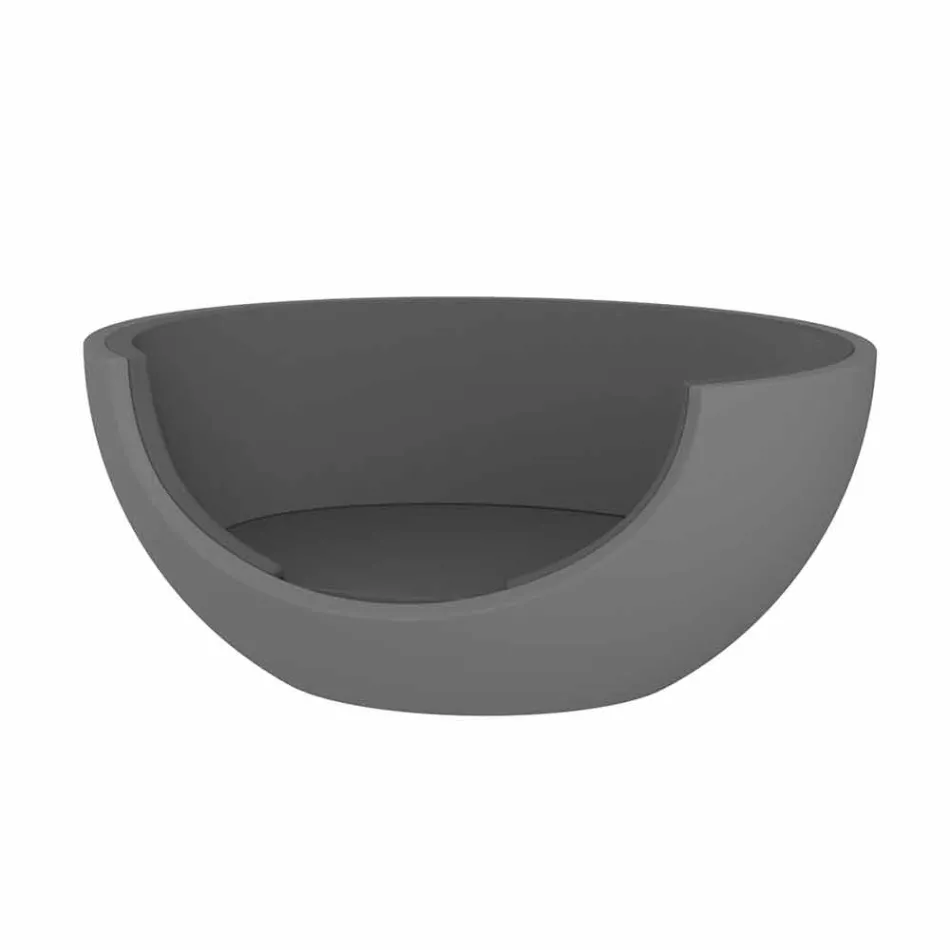 Lehátko pro venkovní luxusní kruhový design z polyethylenu - Ulm Moon od společnosti Vondom Viadurini