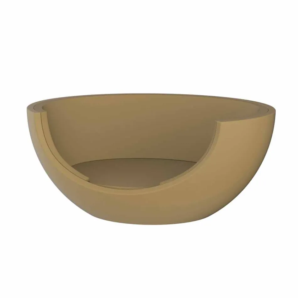 Lehátko pro venkovní luxusní kruhový design z polyethylenu - Ulm Moon od společnosti Vondom Viadurini