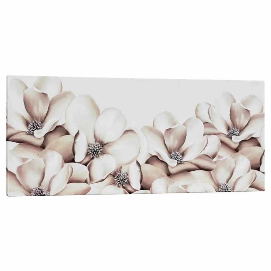 Malované na ručně dekorovaném květinovém plátně v Itálii Moscal Viadurini