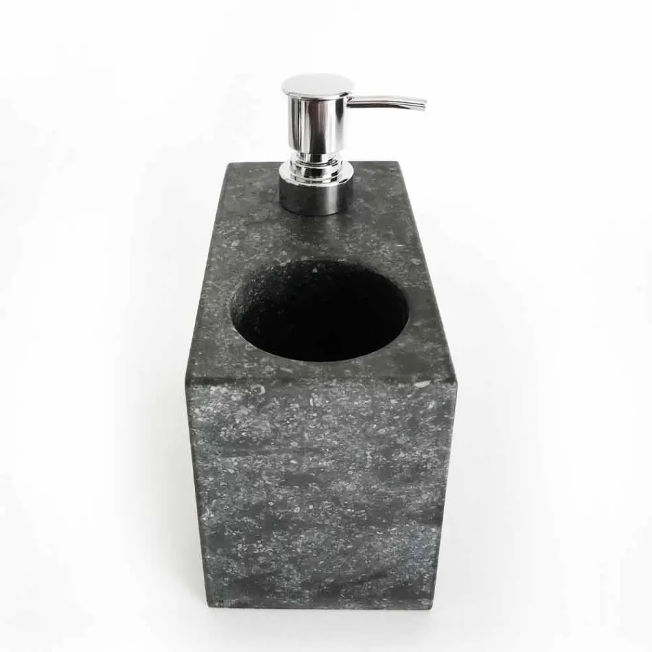 Dávkovač tekutého mýdla s mramorovým sklem vyrobený v Itálii - Clik Viadurini
