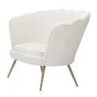 Moderní 2místná pohovka ze sametu se zlatými železnými nohami - Annina Viadurini