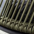 2místná venkovní pohovka z hliníku a lana s polštáři, Homemotion - Gillian Viadurini