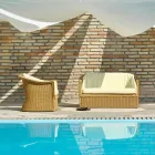 2 místná pohovka z polyetylénu zahradní ručního Jonny Viadurini