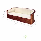 3 místná outdoor polyethylen pletené v Oslo ruce Viadurini