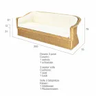 3 místná outdoor polyethylen pletené v Oslo ruce Viadurini