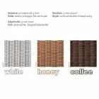 3 místná outdoor polyethylen pletené v Oslo ruce Viadurini