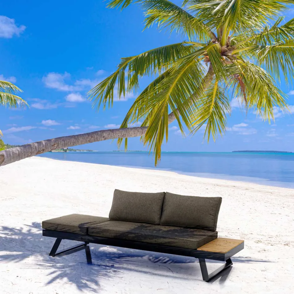 3místná pohovka přestavitelná na lenošku s nastavitelným opěradlem - Lire Viadurini