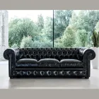 Klasická pohovka s cibulovými nohami z bukového dřeva Made in Italy - Spassoso Viadurini