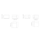 Venkovní sekční pohovka z mořské překližky Made in Italy - Bahias Viadurini