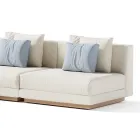 Modulární venkovní pohovka z čalouněné látky Made in Italy - Rubik Viadurini