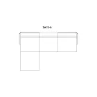 Modulární venkovní pohovka z čalouněné látky Made in Italy - Rubik Viadurini