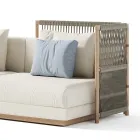 Modulární venkovní pohovka z látky Made in Italy - Rubik Viadurini