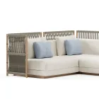 Modulární zahradní pohovka z látky Made in Italy - Rubik Viadurini