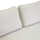 Pohovka s křesly a konferenčním stolkem z bílého hliníku na zahradu - Tenda Viadurini