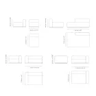 Modulární venkovní pohovka s vycpávkou z odkapávací gumy Made in Italy - Bahias Viadurini