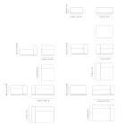 Modulární venkovní pohovka z vodoodpudivé látky vyrobené v Itálii - Bahias Viadurini