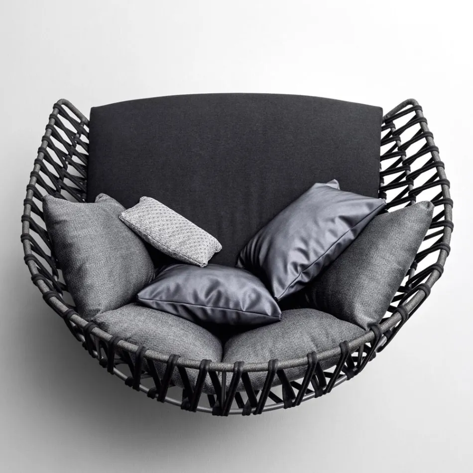 Venkovní pohovka s polštáři v ceně Made in Italy - Emmacross by Varaschin Viadurini