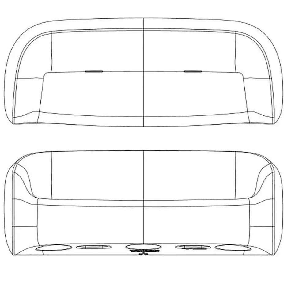 Designová venkovní pohovka v polyethylenové pryskyřici Blow by Vondom Viadurini