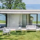 Venkovní stohovatelná potahová textilie se dvěma sedačkami - Smart by Varaschin Viadurini