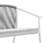 Venkovní stohovatelná potahová textilie se dvěma sedačkami - Smart by Varaschin Viadurini