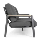 Venkovní pohovka z látky s hliníkovou konstrukcí, Homemotion - Cara Viadurini