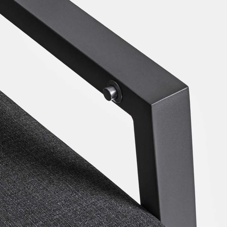 Venkovní pohovka z látky a hliníku se sklopným opěradlem - Nathy Viadurini