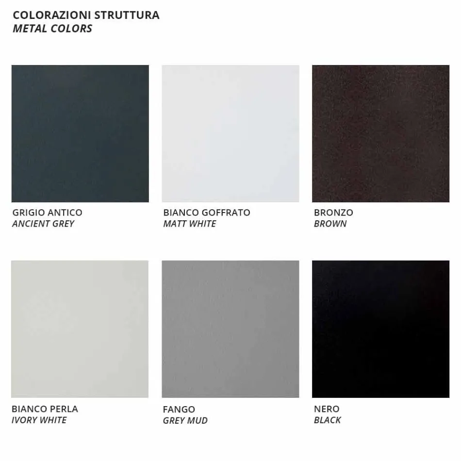 Modulární rohová pohovka z kovu a tkaniny vyrobené v Itálii - Cola Viadurini