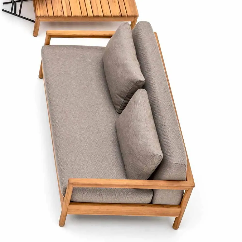 Moderní Varaschin Bali venkovní pohovka s polstrovanými polštáři Viadurini