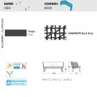 Moderní Varaschin Emma venkovní pohovka z látky a kovu Viadurini