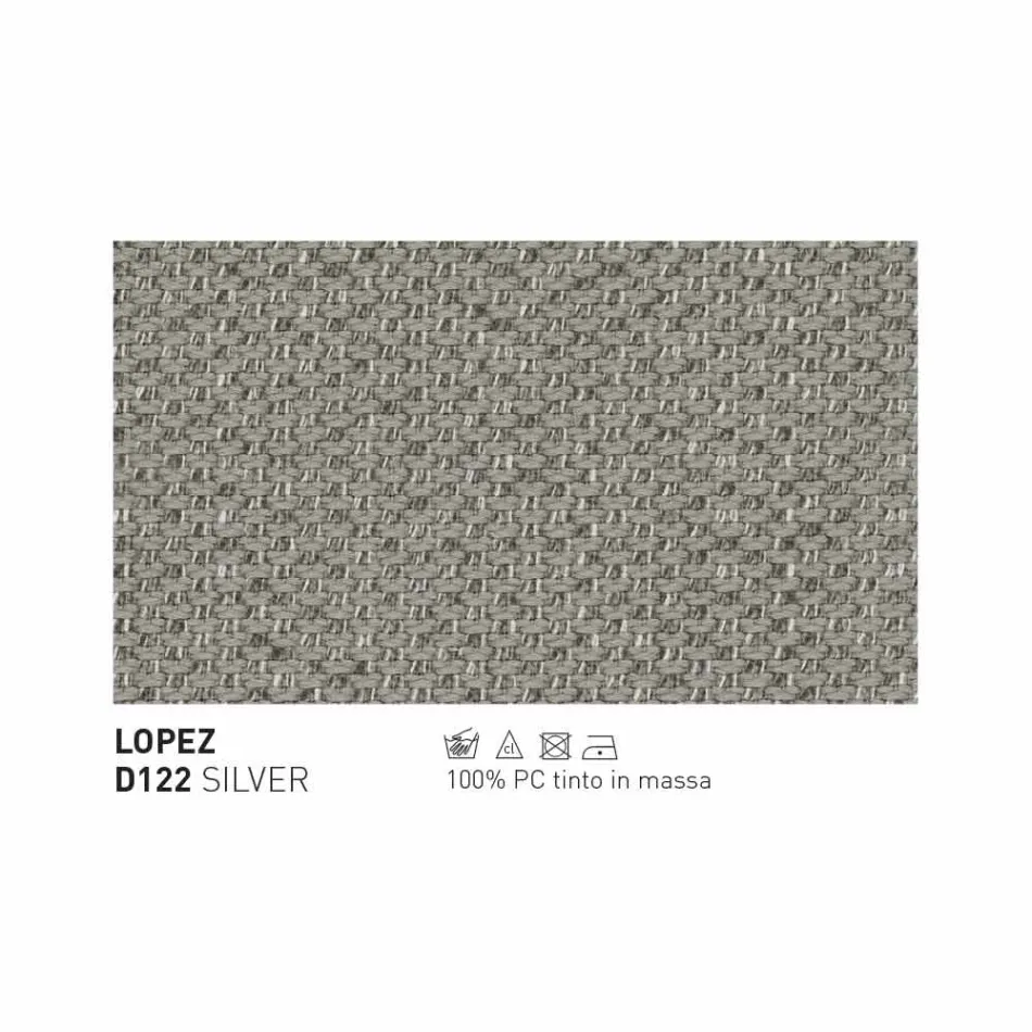 Moderní Varaschin Emma venkovní pohovka z látky a kovu Viadurini