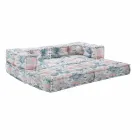 Ethnic Two Seater Garden Sofa ve vodě odpuzující látce - Shamo Viadurini