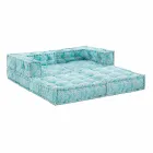 Ethnic Two Seater Garden Sofa ve vodě odpuzující látce - Shamo Viadurini