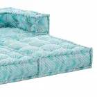 Ethnic Two Seater Garden Sofa ve vodě odpuzující látce - Shamo Viadurini