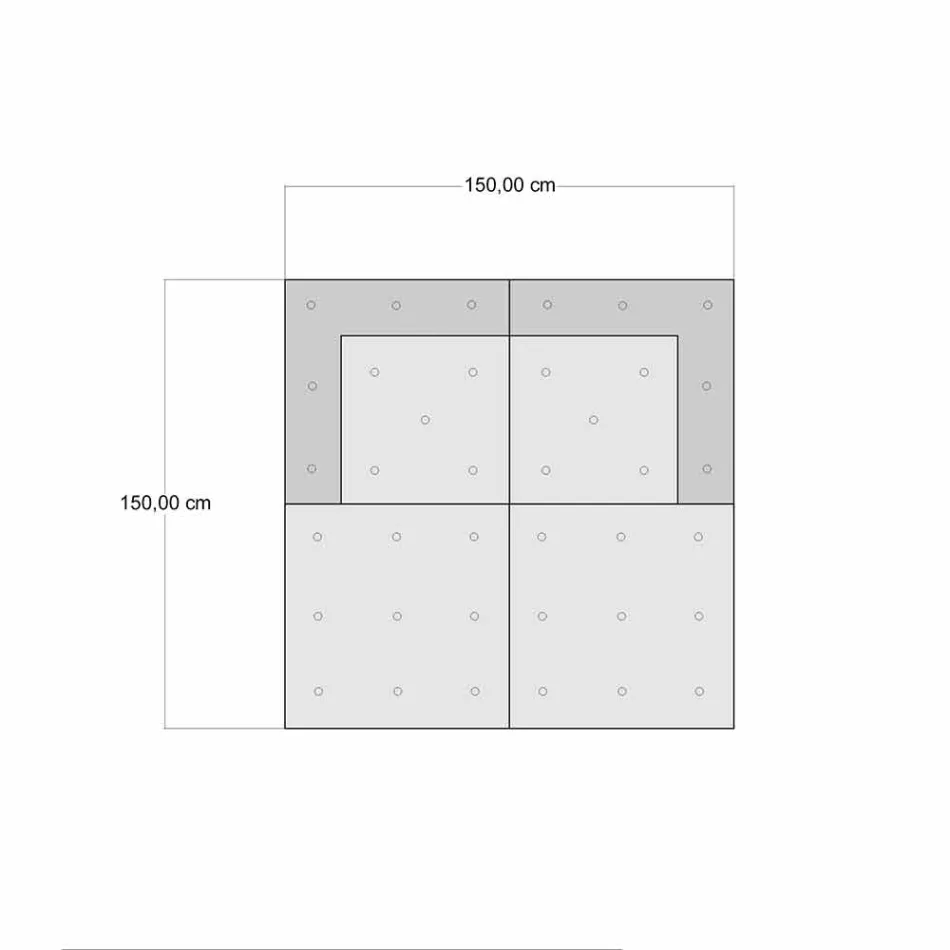 Dvoumístná etnická zahradní pohovka ve vodě odpuzující látce - Shamo Viadurini