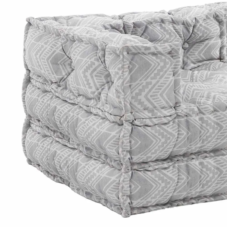 Ethnic Two Seater Garden Sofa ve vodě odpuzující látce - Shamo Viadurini