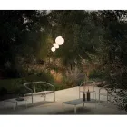 Zahradní pohovka s hliníkovou základnou a textilním sedákem Made in Italy - Maureen Viadurini