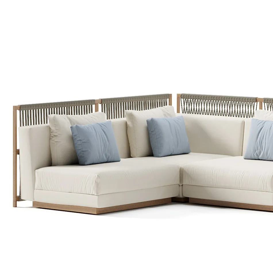 Modulární zahradní pohovka Made in Italy - Rubik Viadurini