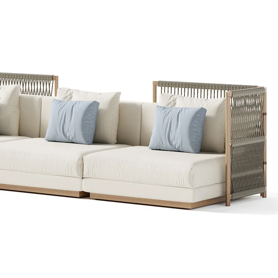 Modulární zahradní pohovka Made in Italy - Rubik Viadurini