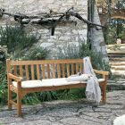 2 nebo 3místná zahradní pohovka z teakového dřeva Made in Italy - Sleepy Viadurini