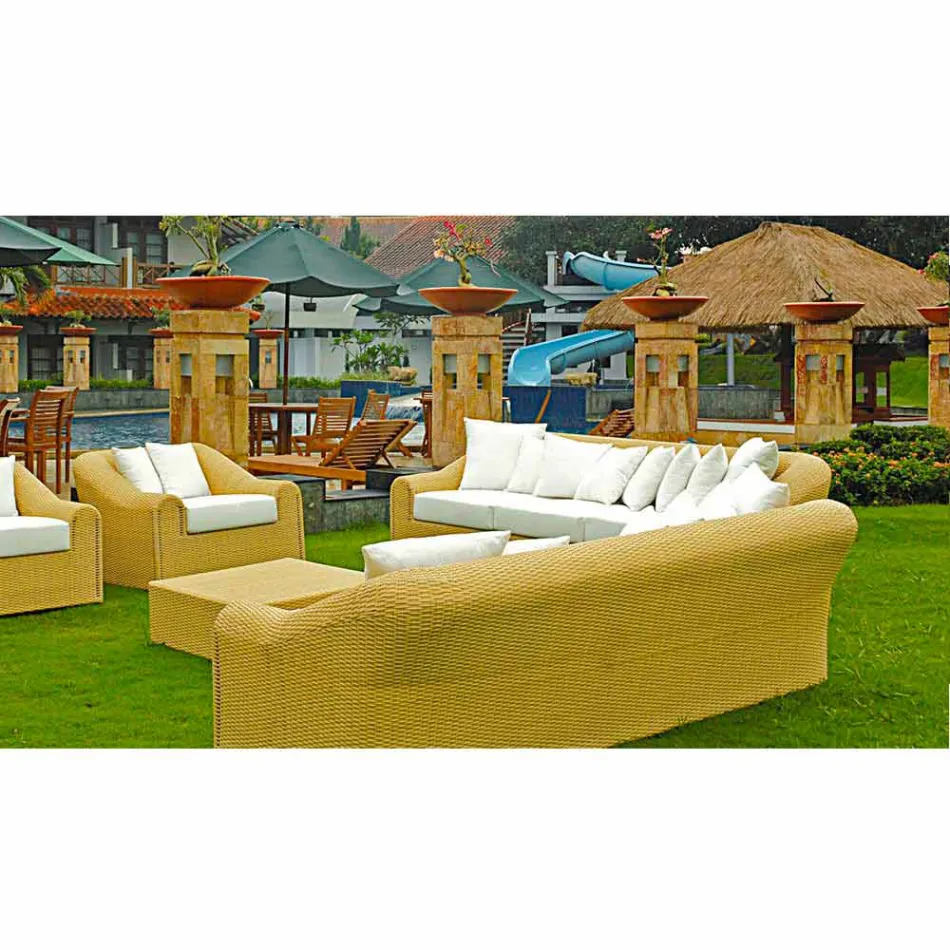 Garden sofa u velkého ručně tkané Cooper Viadurini
