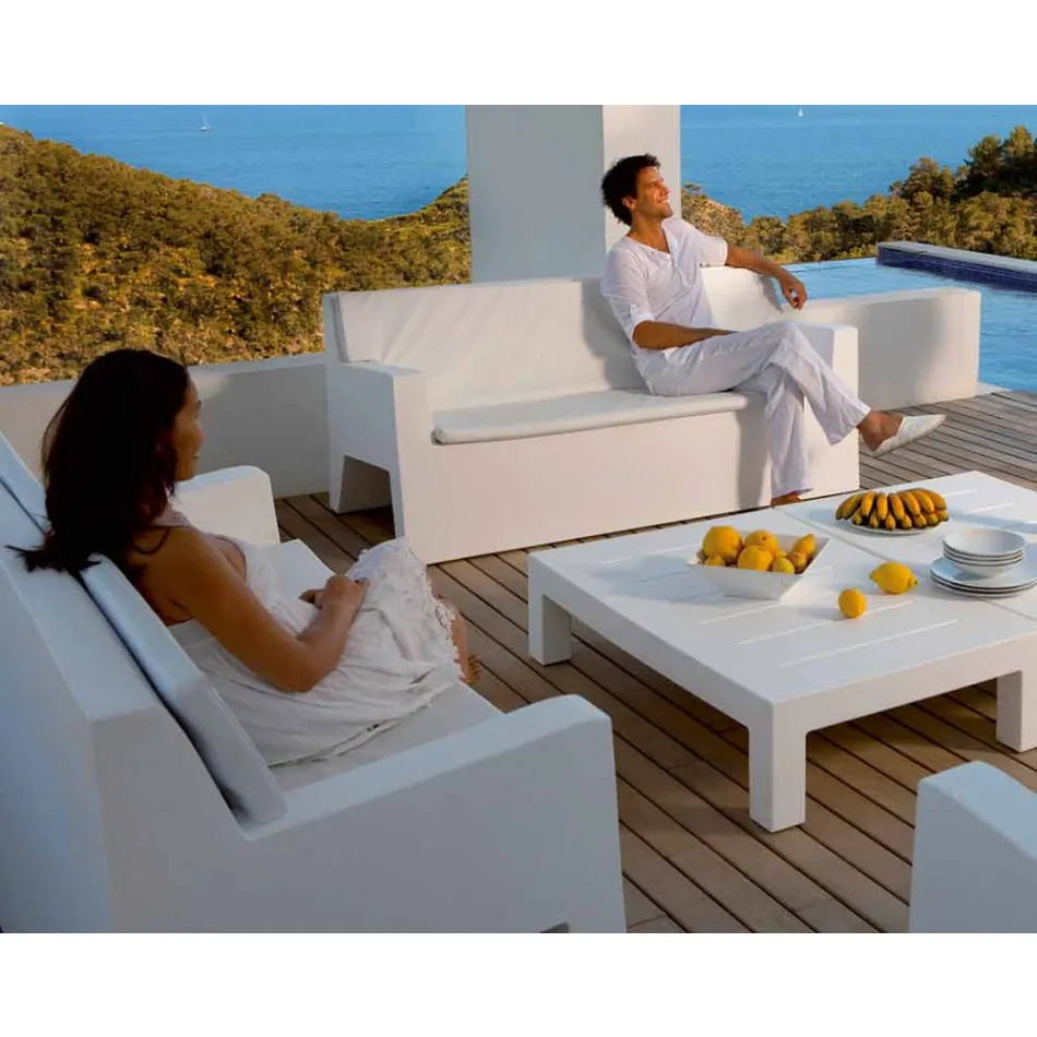 Zahradní pohovka Jut by Vondom, z polyethylenové pryskyřice, design Viadurini